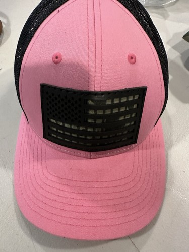 Pink black mesh trucker - mesh,