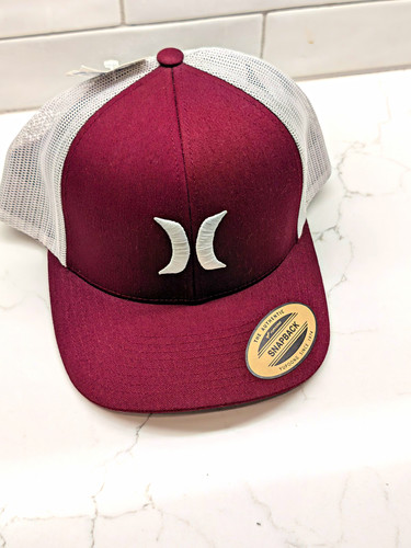 Hurley burgundy white trucker - hurley, burgundy/white